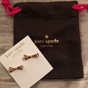 Kate Spade Rose Gold Love Note Earrings